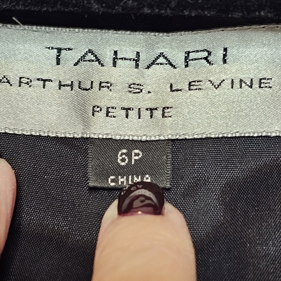 Tahari Arthur S. Levine Bolero Jacket with Silk Sleeve Cuffs - Picture 7 of 10